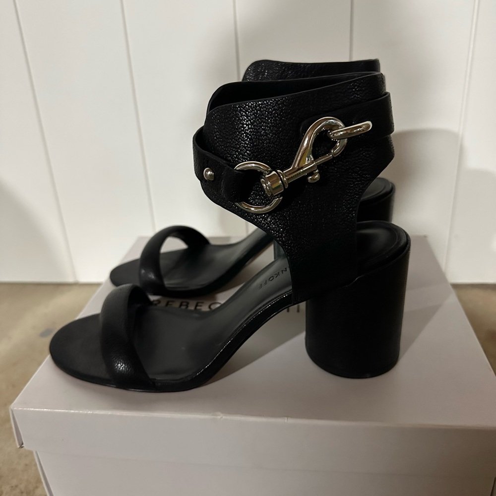 Rebecca Minkoff Malina black leather heels size 7
